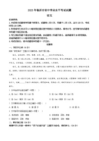 2023年山东省临沂市中考语文真题
