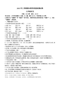 湖南省衡阳市衡南县2022-2023学年七年级下学期期末语文试题（含答案）