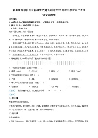 2023年新疆维吾尔自治区、新疆生产建设兵团中考语文真题（含解析）