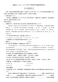 河南省鹤壁市2022-2023学年七年级下学期期末考试语文试题（含答案）