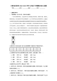 甘肃省庆阳市2022-2023学年七年级下学期期末语文试题（含答案）