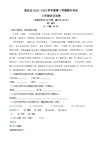 精品解析：河北省张家口市宣化区2022-2023学年八年级下学期期末语文试题（解析版）
