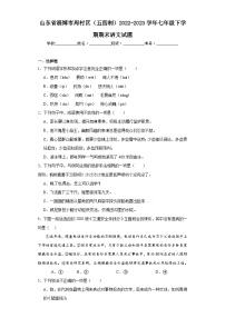 山东省淄博市周村区（五四制）2022-2023学年七年级下学期期末语文试题（含解析）