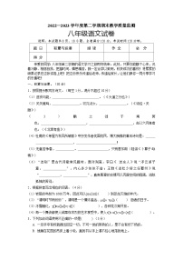 广东省湛江市麻章区2022-2023学年八年级下学期期末考试语文试题（含答案）