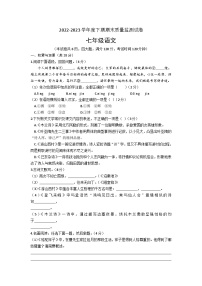 河南省信阳市罗山县2022-2023学年七年级下学期6月期末语文试题（含答案）