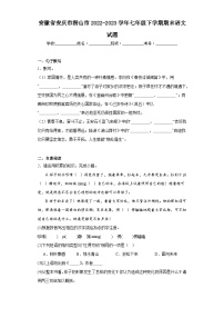 安徽省安庆市潜山市2022-2023学年七年级下学期期末语文试题（含答案）
