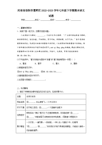 河南省洛阳市偃师区2022-2023学年七年级下学期期末语文试题（含答案）