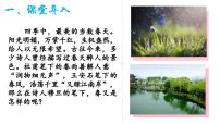 初中语文人教部编版九年级上册我看背景图课件ppt