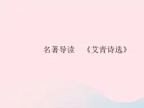 初中人教部编版名著导读(一)《艾青诗选》:如何读诗作业课件ppt