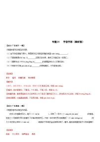 2022年中考语文模拟试卷分类汇编专题01 字音字形（含解析）