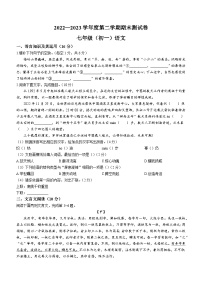 江西省南昌市2022-2023学年七年级下学期期末语文试题（含答案）
