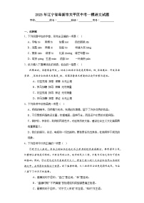 2023年辽宁省阜新市太平区中考一模语文试题（含解析）