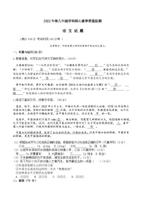 福建省泉州市永春县侨中片区学校联考2022-2023学年九年级上学期期中核心素养质量监测语文试题