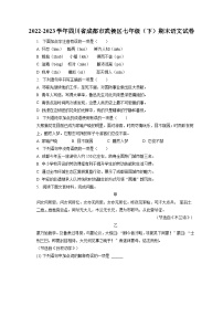 2022-2023学年四川省成都市武侯区七年级（下）期末语文试卷（含答案解析）