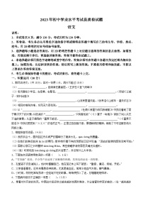 28，广东省梅州市五华县2022-2023学年九年级下学期期中语文试题