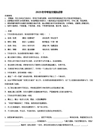 2023届黑龙江省哈尔滨市第113中学中考语文模拟精编试卷含解析