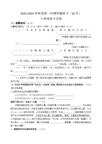 广东省茂名市高州市第一中学附属实验中学2023-2024学年九年级上学期10月月考语文试题