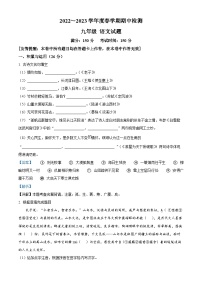 江苏省盐城市东台市第五教育联盟2022-2023学年九年级下学期期中语文试题（解析版）