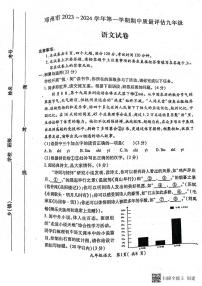 河南省南阳市邓州市2023-2024学年九年级上学期11月期中语文试题