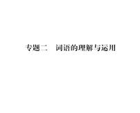 人教版八年级语文上期末专题复习专题2词语的理解与运用课时训练ppt