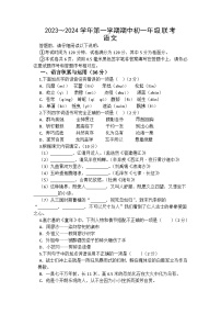 山东省威海市文登区（五四学制）2023-2024上学期期中质量检测七年级语文试卷（含答案）