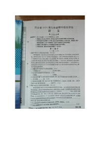 河北省沧州市肃宁县2023-2024学年九年级上学期期中考试语文试题