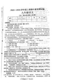 河南省驻马店市确山县2023-2024学年九年级上学期11月期中考试语文试题