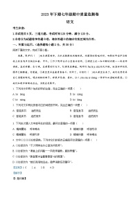湖南省怀化市通道县2023-2024学年七年级上学期期中语文试题（解析版）