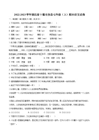 2022-2023学年湖北省十堰市房县七年级（上）期末语文试卷（含答案解析）