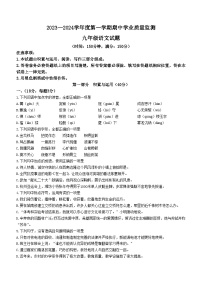 山东省潍坊市临朐县等八县区2023-2024学年九年级上学期期中考试语文试题