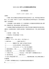 28、九年级语文期末模拟卷02（考试版）【测试范围：九年级上、下册】（统编版）A4版
