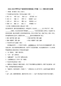 2022-2023学年辽宁省沈阳市法库县八年级（上）期末语文试卷（含详细答案解析）