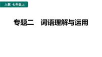人教版语文七上专题二　词语理解与运用（专题测评课件PPT）