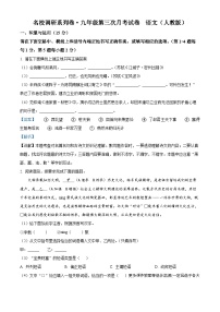 吉林省白山市抚松县三校联考2023-2024学年九年级上学期第三次月考语文试题