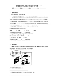 部编版语文九年级下册综合练习题（一）