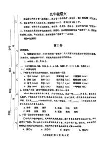 天津市红桥区2023-2024学年九年级上学期期末语文试题含答案解析