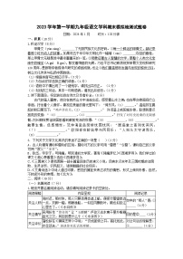 浙江省嘉兴市私立实验中学2023—2024学年九年级上学期期末模拟预测语文试题