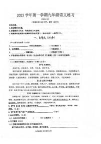 2024年上海市奉贤区中考一模语文试题