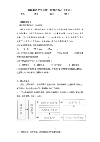 部编版语文九年级下册综合练习（十六）