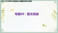 专题09：散文阅读（考点串讲）-2023-2024学年七年级语文上学期期末考点大串讲（统编版）课件PPT