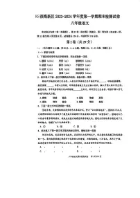 天津市滨海新区2023-2024学年八年级上学期期末考试语文试卷