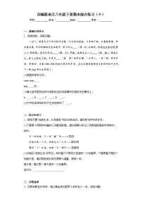 部编版语文八年级下册期末综合练习（十）