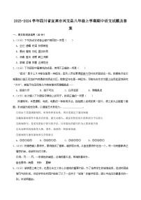 2023-2024学年四川省宜宾市兴文县八年级上学期期中语文试题及答案