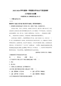 江苏省连云港市2023-2024学年九年级上册期末语文试题（含解析）