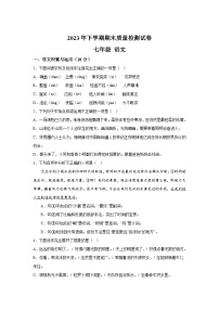 湖南省岳阳市2023-2024学年七年级上册期末语文试题（含解析）
