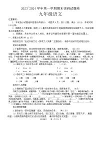 河南省平顶山市2023_2024学年九年级上学期期末调研语文试题