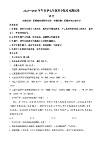 2023-2024学年湖南省长沙市长郡教育集团七年级上学期期中语文试题