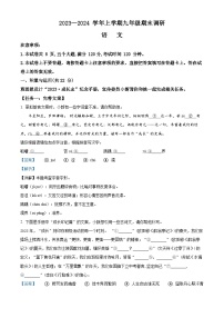 55，河南省郑州市郑州高新技术产业开发区2023-2024学年九年级上学期期末语文试题