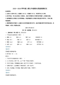 四川省成都市邛崃市2023-2024学年九年级上学期期末语文试题