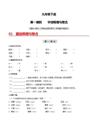 （九下）第一课时  字词梳理与整合-备战2024年中考语文一轮复习过教材讲义（统编版）